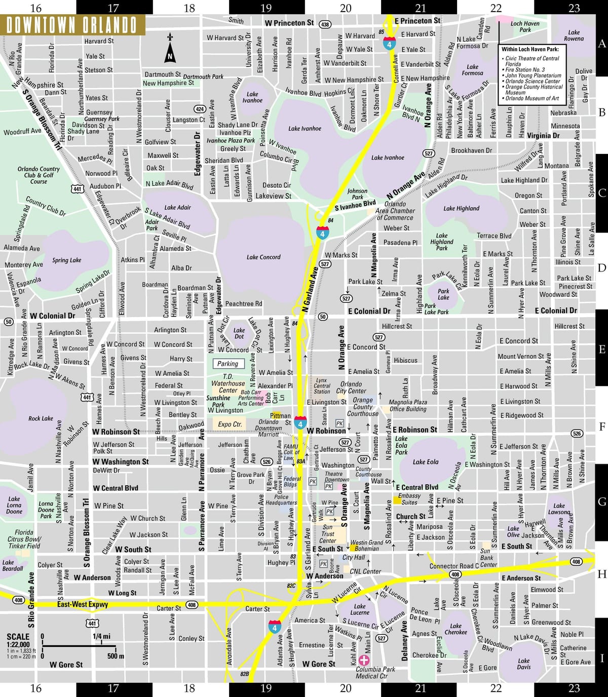 ulica mapu Orlando