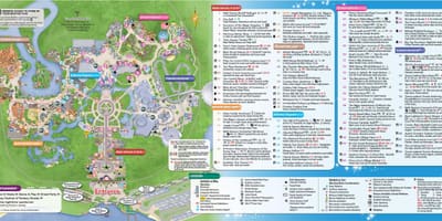 Disney World mapu Orlando