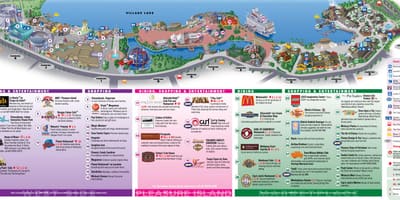 Downtown Disney Orlando mapu