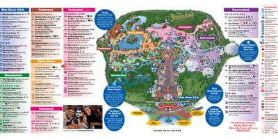 Disney World mapu Kúzelné Kráľovstvo